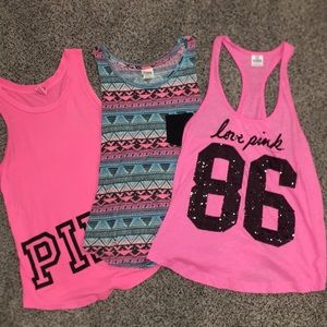 Pink tank top bundle